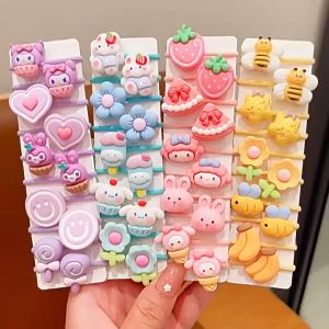 COD 10PCS / SET IKATAN RAMBUT ANAK KOREA KARAKTER LUCU / AKSESORIS IKAT RAMBUT ANAK KARET