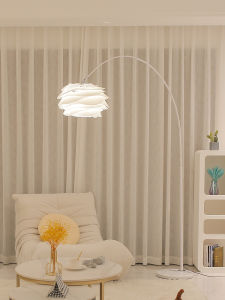 Modern Minimalist Fishing Lamp Decorative Floor Lamp next to Sofa Bedroom Living Room Iron PVC LED Light Source Spray Painted