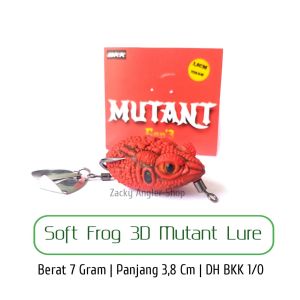 Soft Frog Double Blade 3D MUTANT LURE Gen 3 DH BKK