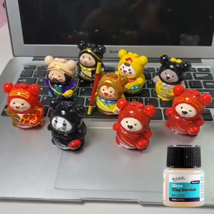 60ml / 120ml Gloss Clay Varnish / Pottery Gloss Varnish Waterbase Glossy Tahan Air