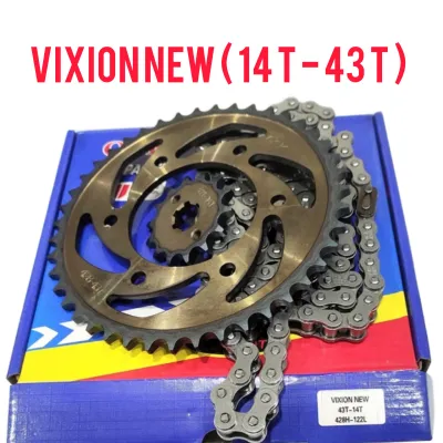 PAKET GIR RANTE VIXION NEW / GEAR SET PLUS RANTAI VIXION NEW