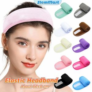 ItemMart Womens Adjustable Elastic Headband Velcro Facial Wash Headband Thick And Long Cloth