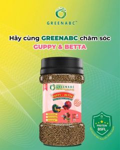 Cám cá 7 màu GREENABC - Độ đạm 40 phát triển toàn diện vảy sáng dáng đẹp - Hộp 50g