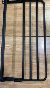 ชุดชั้นวางผ้าขนหนู มีราวพาดเดี่ยว ตะขอแขวน Nordic Style สีดำ ขนาด 60cm BA-05