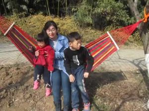 Outdoor Canvas Hammock Anti-Tip Single Double Hammock New Bent Rod Hammock Indoor Outdoor Swing with Rope