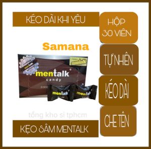 Hộp 30 Viên Kẹo hồng sâm Mentak Thơm Ngon - date mới