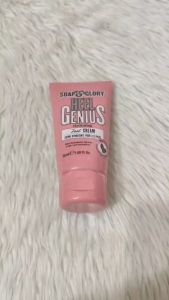 Soap & Glory Original Pink Heel Genius Foot Cream - Moisturizing Foot Cream with AHA Exfoliant for Dry Cracked Feet - Contains Hydrating Macadamia Oil 50mL