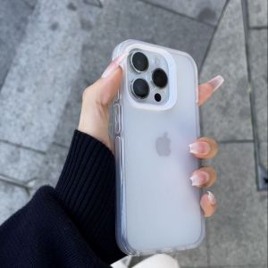 [Anti-Sweat and Anti-Fingerprint] Frosted Translucent for Iphone15/15pro New Arrival 14 Apple 13promax Phone Case 12pm Minimalist Wind Pro Drop-Resistant Protective Case for Men and Women 7/8Plus