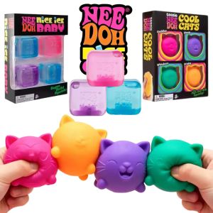 Schylling Cool Cats & Nice Cube Multi Style Squishy Toy Surprise Blind Box Sensory Stress Relief Desktop Ornament Party Gift