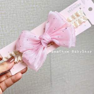 โบว์คาดผมเด็กอ่อน คาดผมสำหรับเด็กอ่อน0-18เดือน พร้อมส่ง