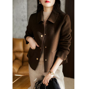 French Design Double-faced Woolen Short Coat