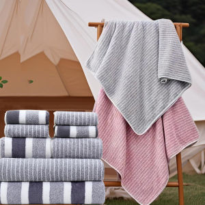 8 Pcs Bath Towel Set Soft Coral Fleece Absorbent Quick Dry Towels for Home Hotel Bathroom and Travel Use