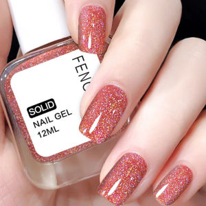 NFCF No-Bake Nail Polish Womens Long-Lasting Non-Fade Quick-Dry White Shiny Full Set for Summer New Colors Nail Art Gel