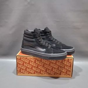 SEPATU VANS21 OLD SKOOL SK8 HIGH HITAM POLOS KANVAS 36-43
