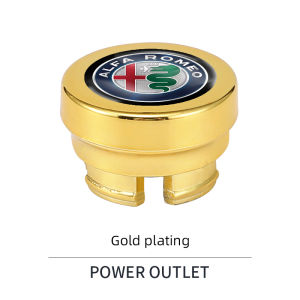 Car Cigarette Lighter Cover DustProof Decoration Cap For Alfa Romeo 147 159 Giulietta GT Volante Giulia 156 Tonale Mito Stelvio