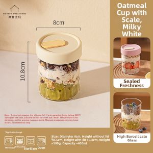 MODERN SWEETHOME | Portable Breakfast Cup For Oats or Yogurt