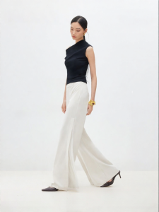 Vero Moda | Summer New Side Slit Pleated Organza Culotte Trousers