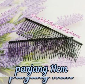 SIRKAM BESI HITAM POLOS / SIRKAM ELASTIS ANTI PATAH / SIRKAM KAWAT POLOS / SISIR RAMBUT / AKSESORIS RAMBUT / ELASTIC BLACK IRON COMB / SRK-778010