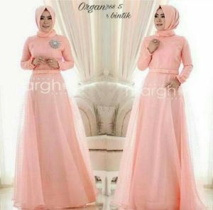 GADUNG GAMIS KERUDUNG WANITA MEWAH BY MARGHON UNTUK PESTA