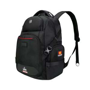 SUISSEWIN Mens Large Capacity Casual Backpack Laptop Bag Student Bookbag Shoulder Bag Zipper Closure Business Scene