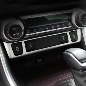 For Toyota RAV4 XA50 2019 2020 2021 2022 2023 2024 2025 RAV 4 Hybrid ABS Car Central Control Seat Heat Button Decoration Cover