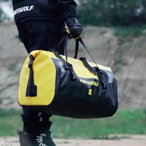 Motorcycle Waterproof Tail Bag Travel Outdoor Dry Luggage Roll Pack Bag 20 /40/66 Motorbike Luggage Backpack Motorcycle Seat Bag