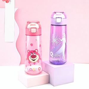 Angel Baby Cartoon Captain Superhero 620ML Kids Tritan Water Bottle with Straw Tritan材质卡通水瓶