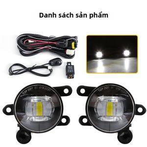 Đèn Sương Mù LED Cho Ford Bronco Sport Ranger Raptor Escape Đèn Pha DRL Đèn Sương Mù Trắng Vàng Chất Liệu ABS 12V Phụ Kiện Xe Hơi