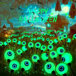 Đèn Năng Lượng Mặt Trời Hình Mắt Cầu 6 Đầu Đèn Cắm Ngoài Trời Hình Đom Đóm Trang Trí Sân Vườn Lễ Hội Đèn Cắm Sân Cỏ LED Năng Lượng Mặt Trời Gói 1/2/4 Chiếc