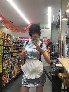 New Chinese Style Cheongsam Dress Halloween Christmas Cosplay Uniform Short Sleeve Maid Uniform Short Cheongsam Daily Wear