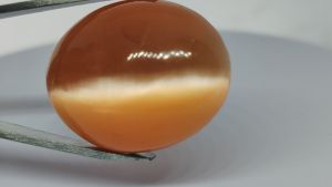 Natural Multi Color Brazil Chrysoberyl Cats Eye 76.70 Cts. Cabochon Loose Gemstone