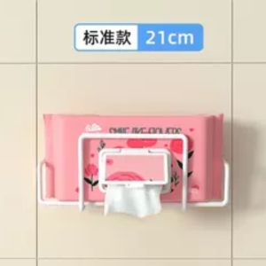 Kitchen Tissue Holder down Hanging Paper Towel Rack No Drilling Required Cabinet Wet Wipes Storage Rack Household Organizer