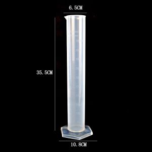 Plastic Graduated Cylinder Cup with Scale Line for Chemical Experiments Various Sizes 50ml 100ml 250ml 500ml 1000ml 2000ml