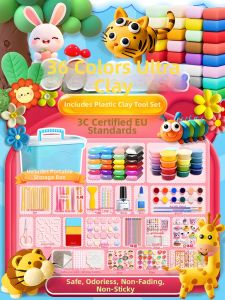 Lightweight Multicolor Modelling Clay