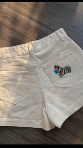 quần short đùi from basic phối thêu ngựa s1800 r1