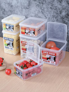 -Keeping Fruit Lunch Box with Flip Cover for Work And School Portable Divided Food Container Japanese Style Kitchen Storage Box