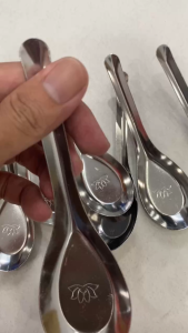 Set 10 Thìa muỗng Ăn Cơm Ăn Súp Inox Loại Vuông