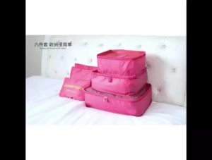 Travel 6 In 1 Set Pouch Luggage Organizer Clothing Laundry Sleeves Compact Storage Packing Bag Travel Bag Space Saving