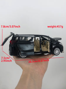 1: 24 simulation zinc alloy Alphard model car static ornament metal collectible gift car