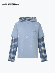ANN ANDELMAN | Splat-painted Loose Hoodie Casual Stylish