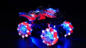 Hot 2023 Xe điều khiển từ xa leo núi địa hình xe điều khiển từ xa tự cân bằng xoay 360 pin sạc có âm thanh đèn led