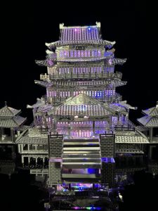 Tengwang Pavilion Sequence Adult High Difficulty Ancient Building Metal Assembly Model DIY Handmade Stress Relief Toy