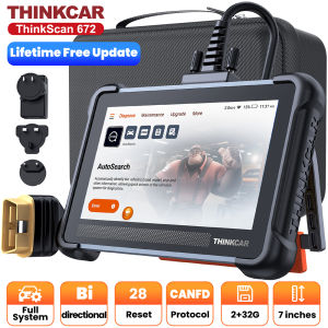 THINKCAR | THINKCAR THINKSCAN 672 Diagnostic Tools All System OBD2 Scanner 28 Reset Lifetime Free Update THINKCAR Bidirectional Scan Tool