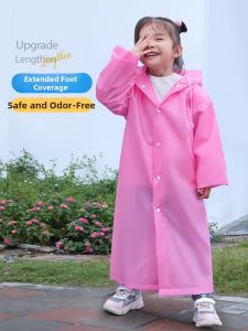 MONLEYTA | Thickened Long Disposable Raincoat For Children Portable Full Body Rainwear Transparent New Style Boys Girls Rain Sheet