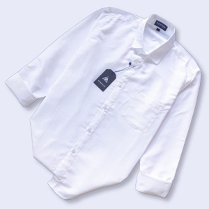 Ramfg Clothing Kemeja Pria Lengan Panjang Putih/kemeja kantor/kemeja casual