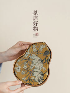 Tosa North America Walnut Tea Pot Holder Chinese Style West Array Weave Fu Lu Tea Mat Home Use Pot Support Tray Kung Fu Tea Set Accessories