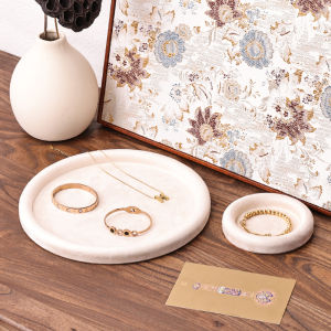 High-End Velvet Jewelry Display Tray Ring Bracelet Earring Tray Nordic Style Storage Organizer for Home And Business