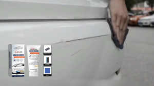 【Ready Stock】 Homonth Scratch Remover Car Scratch Repair Paste Quick Polish Remove Scratches Nail Lines False Scratches Glossy Shine For Car Paint Body DIY Auto Care Kit 60g With Nano Cloth Sponge Towel