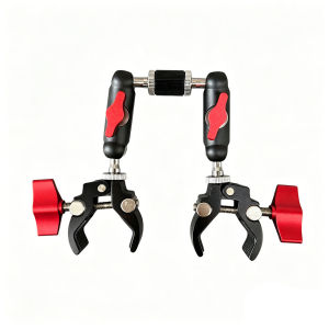 Camera Double Clip Crab Clamp For GoPro Motorcycle Bicycle Handlebar Clip Bracket For Insta360 One X2 X3 Sports Camera Accessory