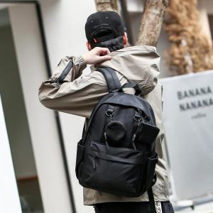 Large Capacity Mens Backpack Casual Commuter Short Trip Travel Double Shoulder Bag for College Students Polyester Lining Zinc Alloy Hardware